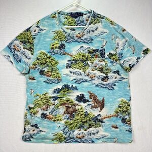 Polo Ralph Lauren T-Shirt Men's XL Japanese Seascape Short Sleeve Classic Fit
